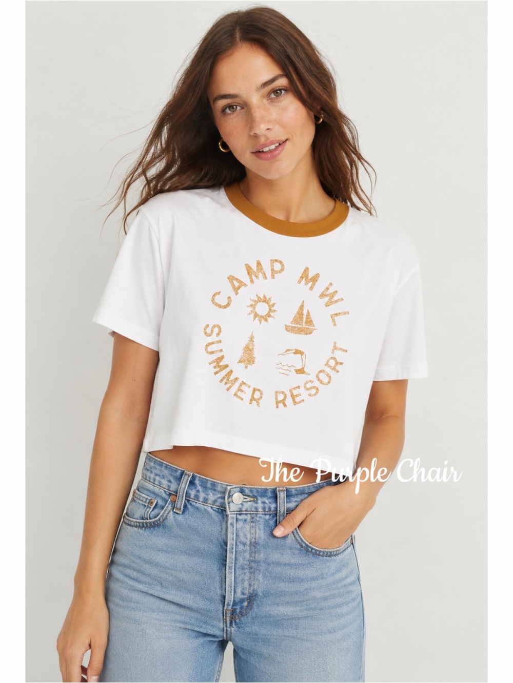 MADEWELL MWL NWT Camp Resort Ringer Cropped Tee XL